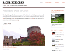 Tablet Screenshot of eagerexplorer.com